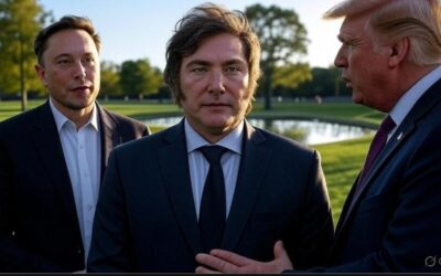 Milei, el “jamoncito” del sándwich entre Trump y Musk