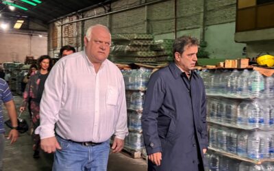 Federico Masso y Lisandro Catalán supervisaron la ayuda enviada por Nación y bajaron la tensión política