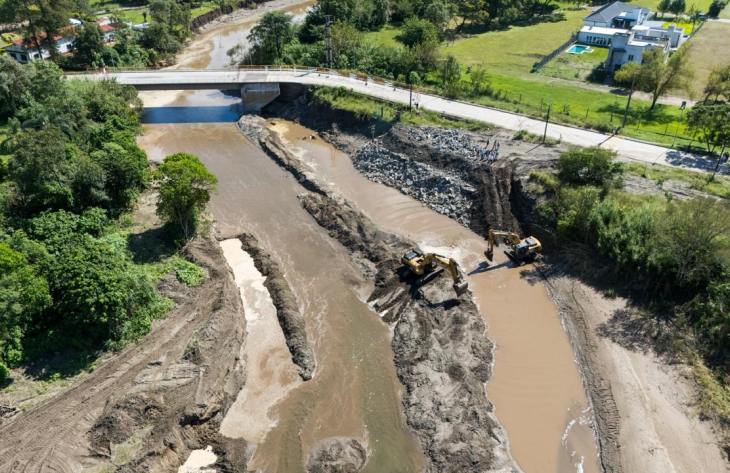 El Gobierno provincial avanza con las obras de protección del río Chirimayo