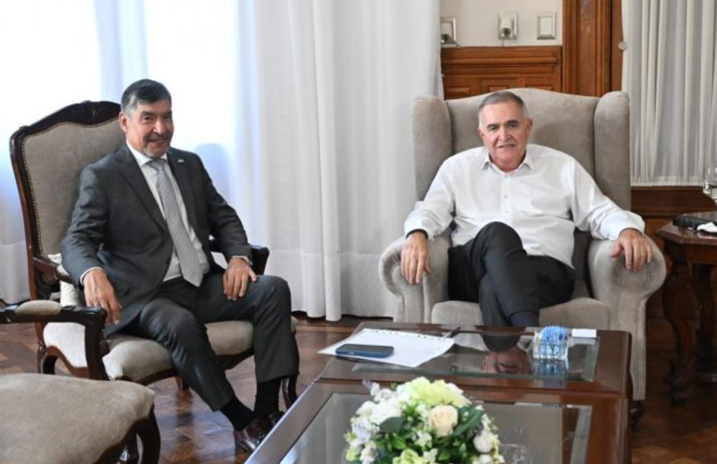 Jaldo y Acevedo analizaron la gestión y coordinaron acciones para asistir al Cottolengo Don Orione