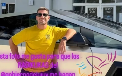 Escándalo en el Congreso: un diputado de los Menem apareció con un Cibertruck que cuesta 300 millones