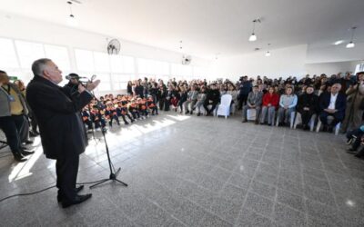 Jaldo inauguró el nuevo edificio de la Escuela de Nivel Inicial N°60 en El Chañar