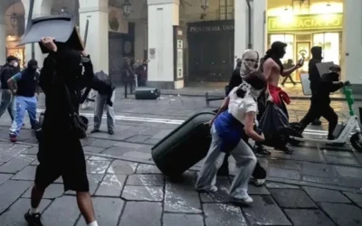 La ola de protestas llegó a Milán y terminó con saqueos y cientos de arrestos